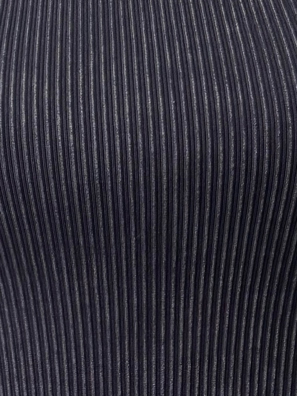 Daisy Black Ribbed Racerback Tank - Picture 2 of 4